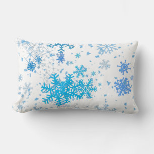 Christmas Snowfall Lumbar Pillow