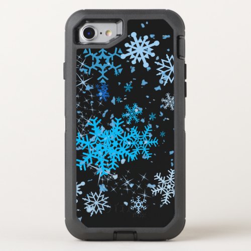 Christmas Snowfall OtterBox Defender iPhone SE87 Case