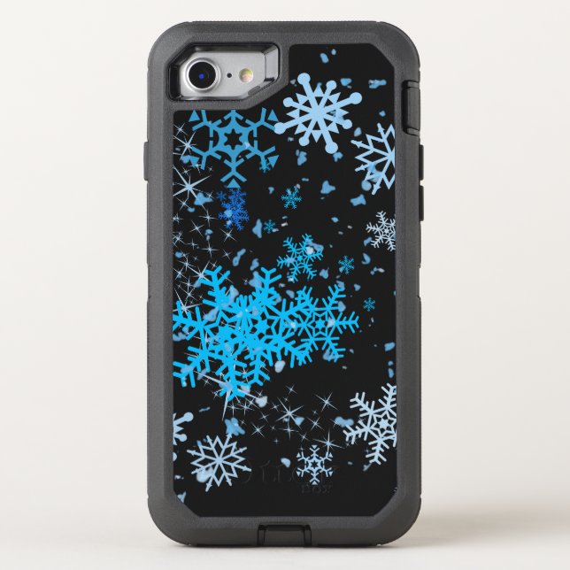 Christmas Snowfall Otterbox iPhone Case (Back)