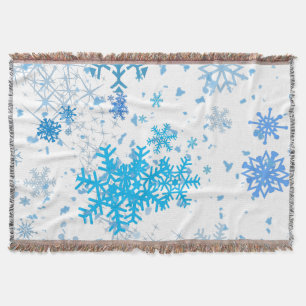 Christmas Snowfall Throw Blanket
