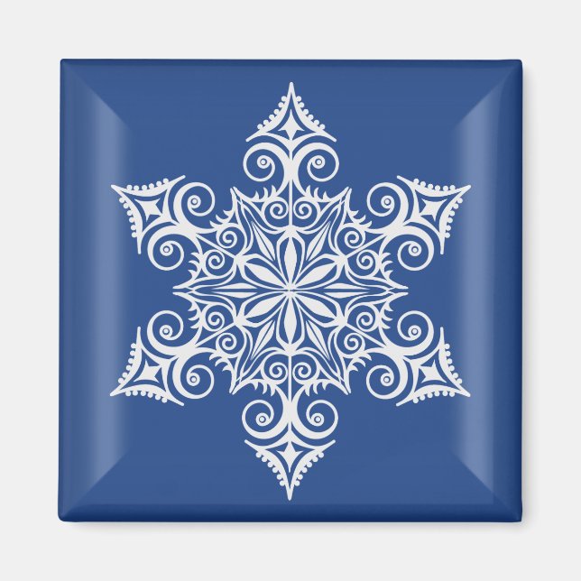 Christmas Snowflake 1 Custom Magnet (Front)