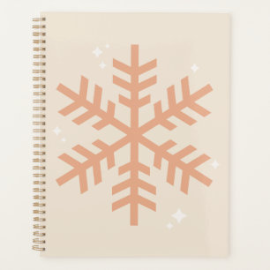 Christmas Snowflake Beige Planner