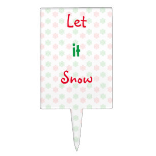 Christmas snowflake cake topper