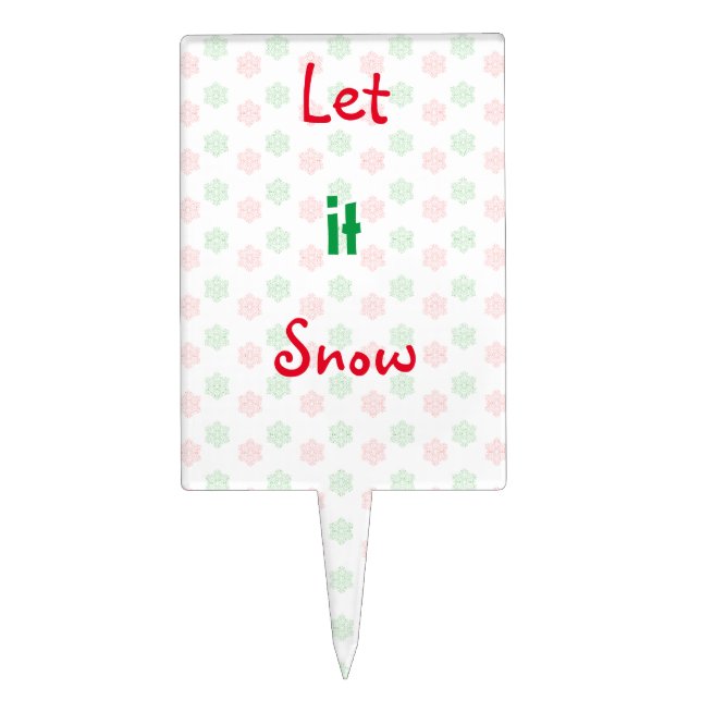 Christmas snowflake cake topper (Front)