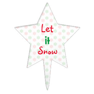Christmas snowflake cake topper