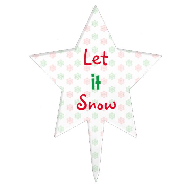 Christmas snowflake cake topper (Front)