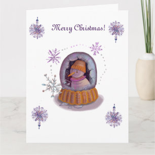 christmas snowflake  card