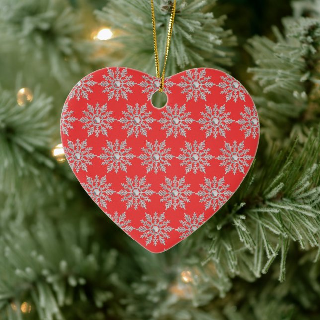 Christmas snowflake  ceramic ornament (Tree)