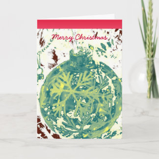 Christmas Snowflake Decoration Holiday Card