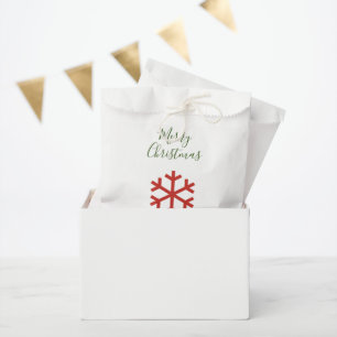 Christmas Snowflake Favor Bag