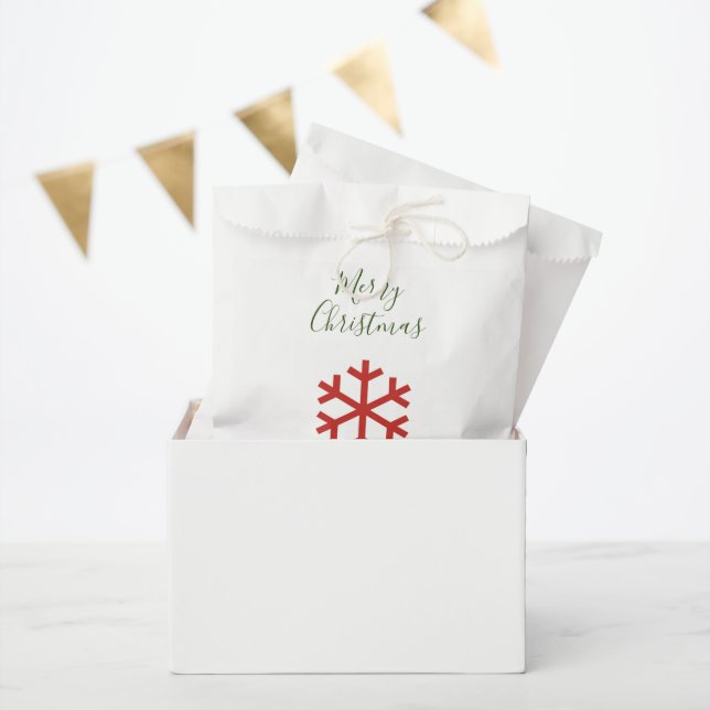 Christmas Snowflake Favor Bag (Party)