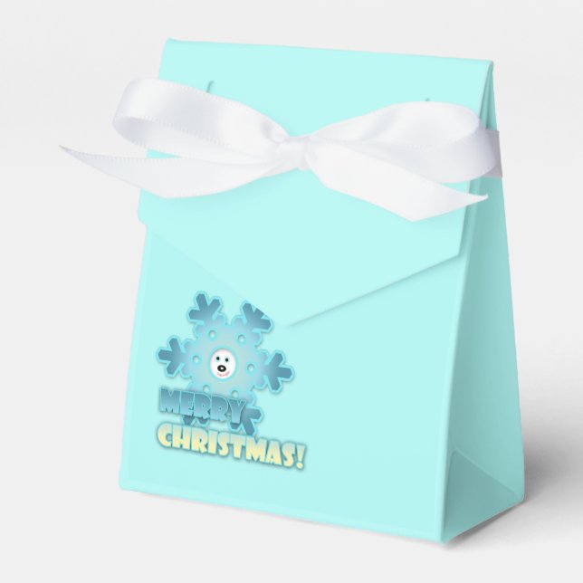 Christmas snowflake favor boxes (Front Side)
