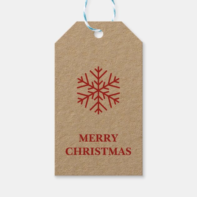 Christmas Snowflake Gift Tags