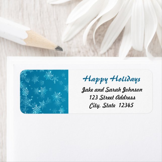 Christmas Snowflake Label (Insitu)