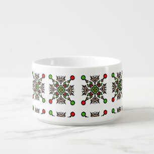 Christmas Snowflake Mandala Bowl