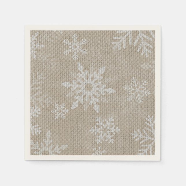 Christmas Snowflake Napkins (Front)
