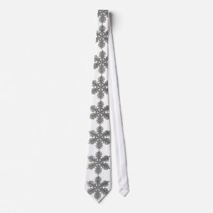 Christmas Snowflake Neck Tie