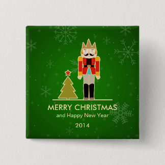 Christmas Snowflake - Nutcracker Holiday Greeting Button