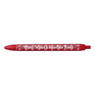 Christmas Snowflake on Ruby Red Pen