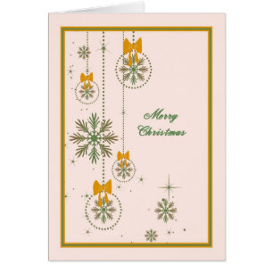 Christmas Snowflake Ornament Card