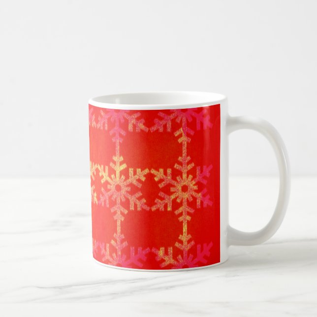 Christmas snowflake pattern coffee mug (Right)