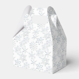 Christmas snowflake pattern gable favor box