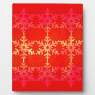 Christmas snowflake pattern plaque