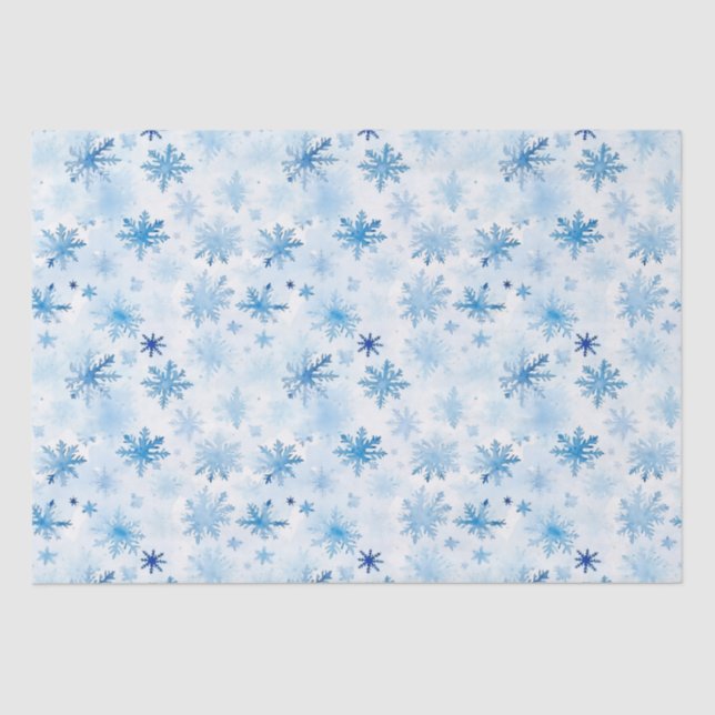 Christmas Snowflake Pattern Tissue Paper (Front)