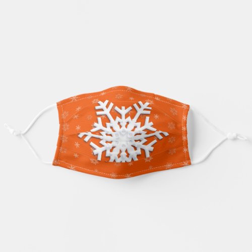 Christmas Snowflake pattern Winter Holiday Adult Cloth Face Mask