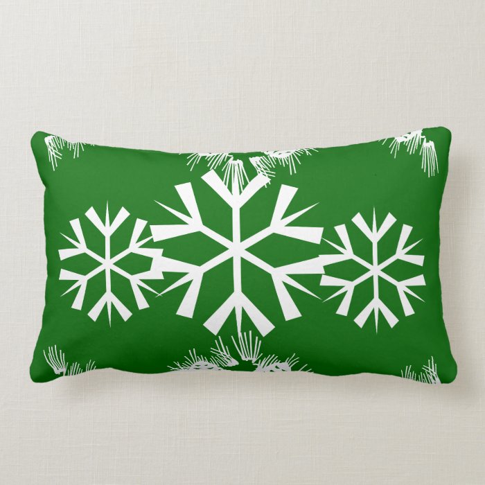 Christmas snowflake pine cones pillow