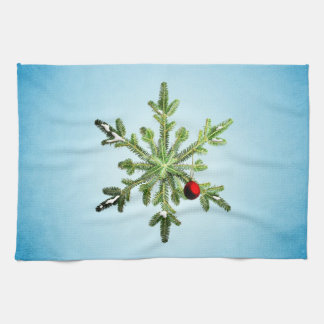Christmas Snowflake - Stylish Winter Holidays Towel