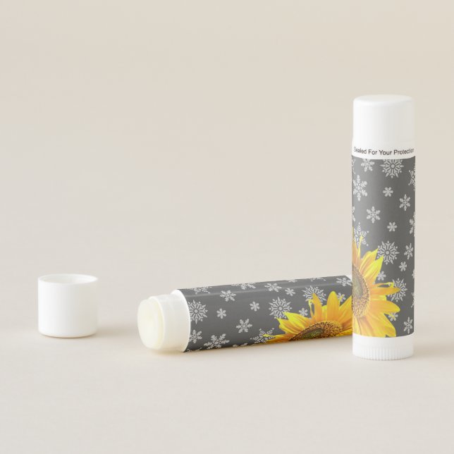 Christmas Snowflake Sunflower Lip Balm (In Situ)