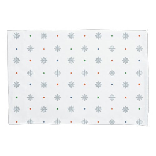 Christmas snowflake two side pattern pillow case