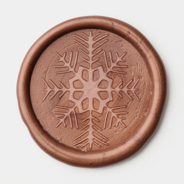 Christmas Snowflake Wax Seal Stickers  (Front)