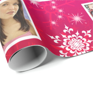 Christmas Snowflakes 15 Favorite Family Photos Wrapping Paper