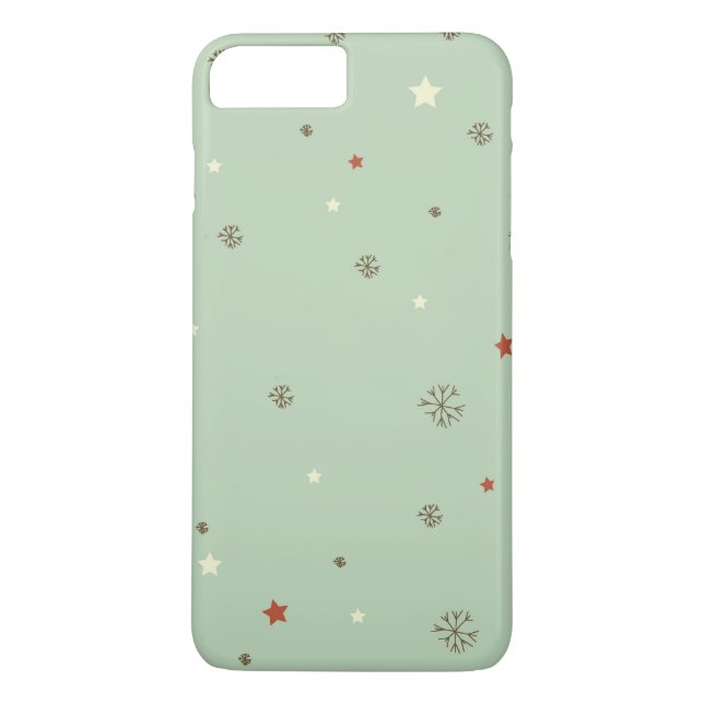 Christmas Snowflakes and stars Case-Mate iPhone Case (Back)