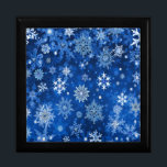 Christmas Snowflakes Blue and Silver Keepsake Box<br><div class="desc">You are viewing The Lee Hiller Photography Art and Designs Collection of Home and Office Decor,  Apparel,  Gifts and Collectibles. The Designs include Lee Hiller Photography and Mixed Media Digital Art Collection. You can view her Nature photography at http://HikeOurPlanet.com/ and follow her hiking blog within Hot Springs National Park.</div>