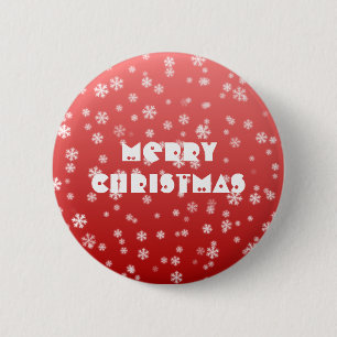 Christmas Snowflakes Button
