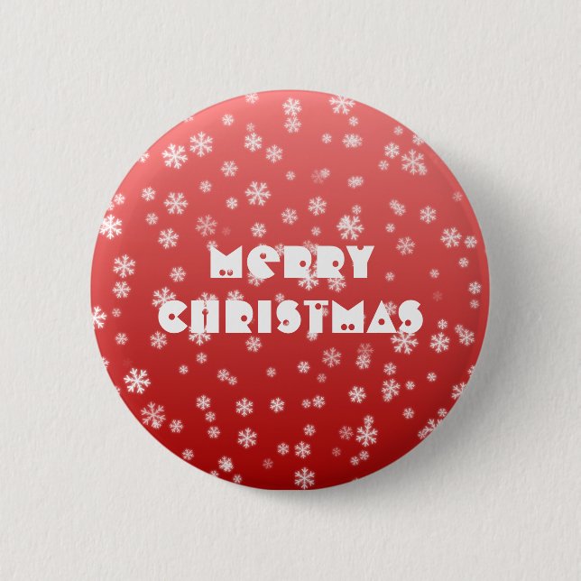 Christmas Snowflakes Button (Front)
