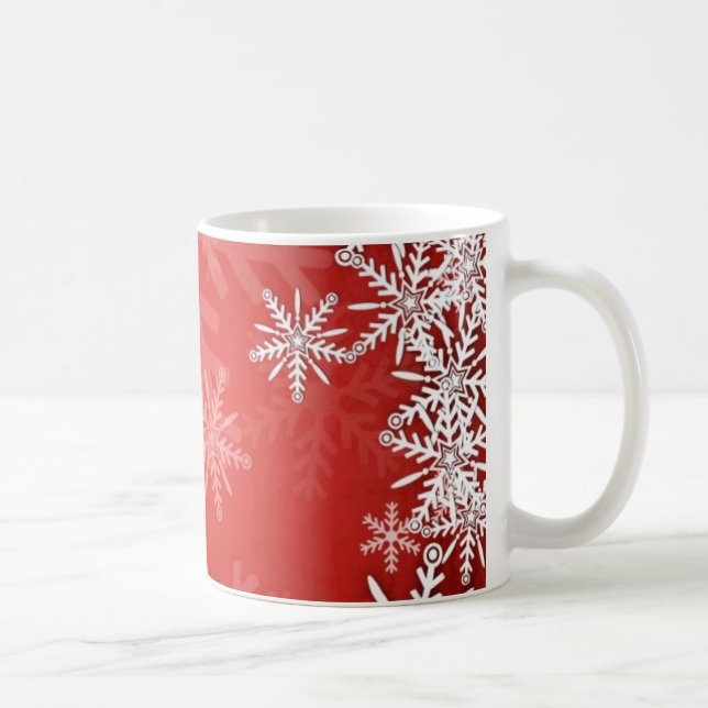 Christmas snowflakes coffee mug (Right)
