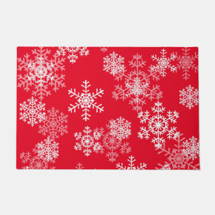 Christmas Snowflakes Doormat