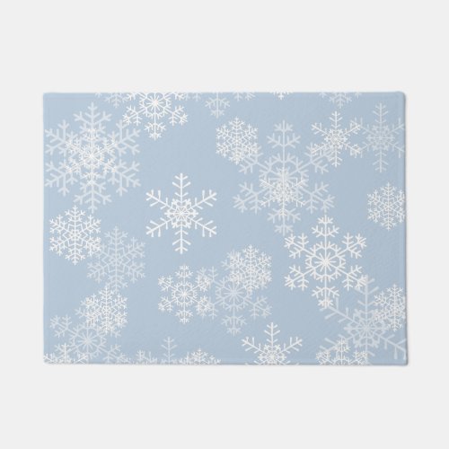 Christmas Snowflakes Doormat