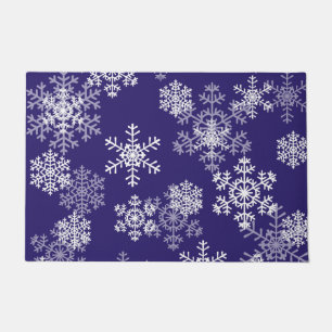 Christmas Snowflakes Doormat-Purple Doormat