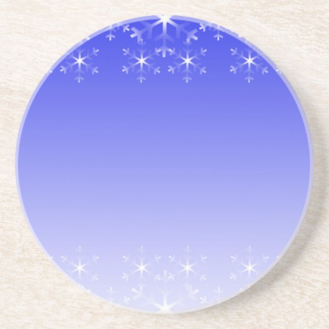 Christmas snowflakes drink coaster (Front)