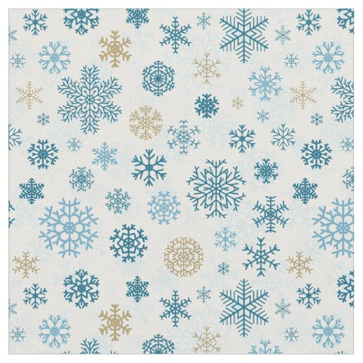 Christmas Snowflakes Fabric