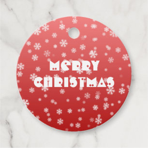 Christmas Snowflakes Favor Tags