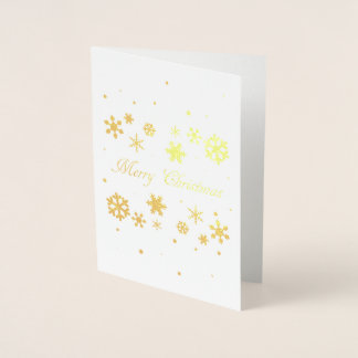 Christmas Snowflakes Foil Card