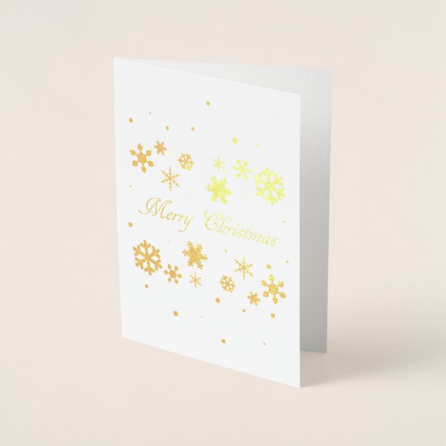 Christmas Snowflakes Foil Card (Front)
