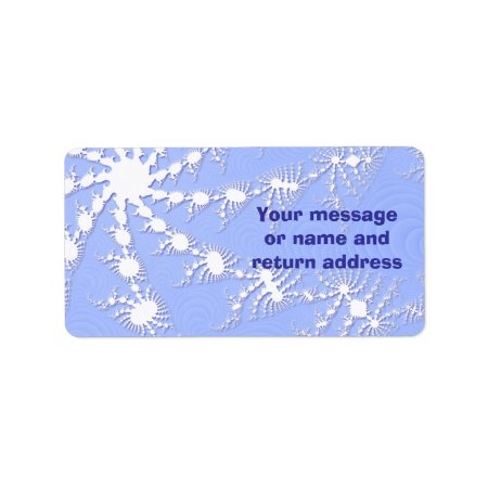 Christmas Snowflakes Gift Tag Or Address Labels