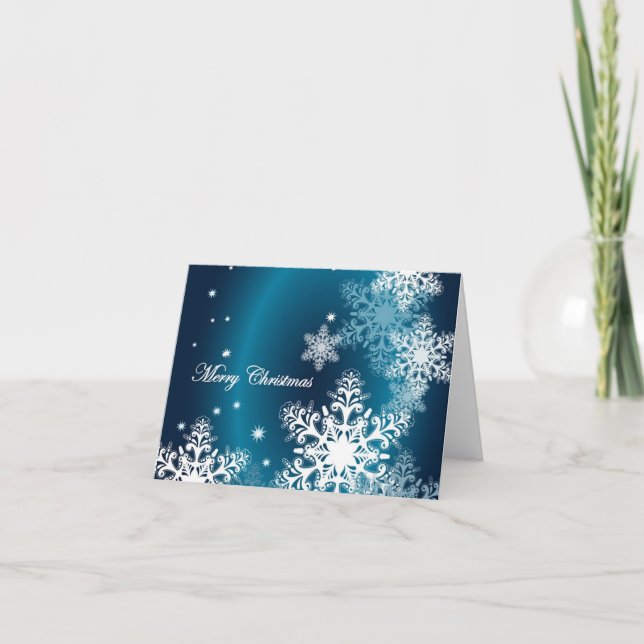 Christmas Snowflakes Holiday Card (Front)